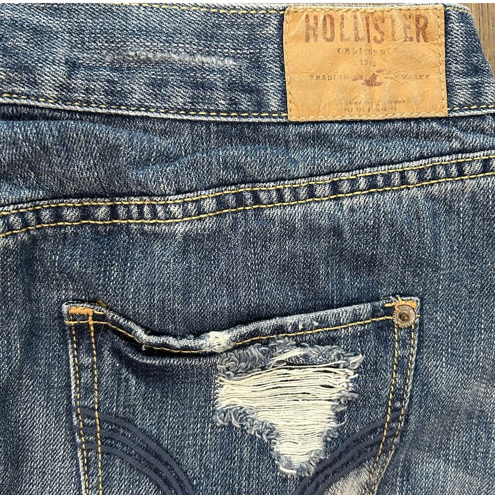 Y2K Hollister mini Micro denim jean skirt 7 - Picture 4 of 5